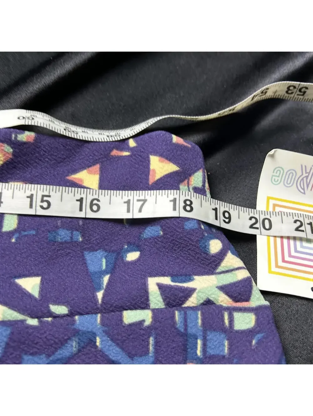 LuLaRoe Women’s Purple Multicolor Knee Length Skirt Size 3XL‎ NWT